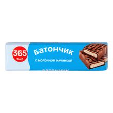 Батончик 365 дней с молочной начинкой в глазури 50 г