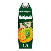 Нектар Добрый мультифрукт неосветленный 1 л