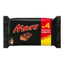Батончик Mars шоколадный с нугой и карамелью 40,5 г х 4 шт