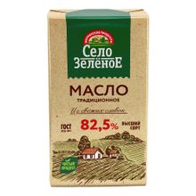 Сладкосливочное масло Село Зеленое Традиционное 82,5% 175 г
