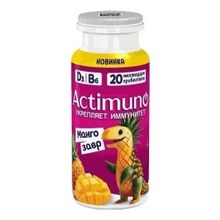 Кисломолочный напиток Actimuno Kids с манго и ананасом 1,5% БЗМЖ 95 мл