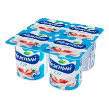 Йогуртный продукт Нежный клубника 1,2% БЗМЖ 100 г