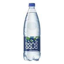 Вода питьевая BonaAqua газированная 1 л