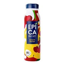 Йогурт питьевой Epica вишня-банан 2,5% БЗМЖ 260 мл
