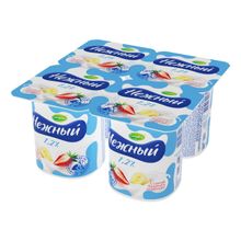 Йогуртный продукт Нежный с соком банана и клубники 1,2% БЗМЖ 100 г