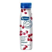 Йогурт питьевой Viola Clean Label гранат 0,8% 260 г